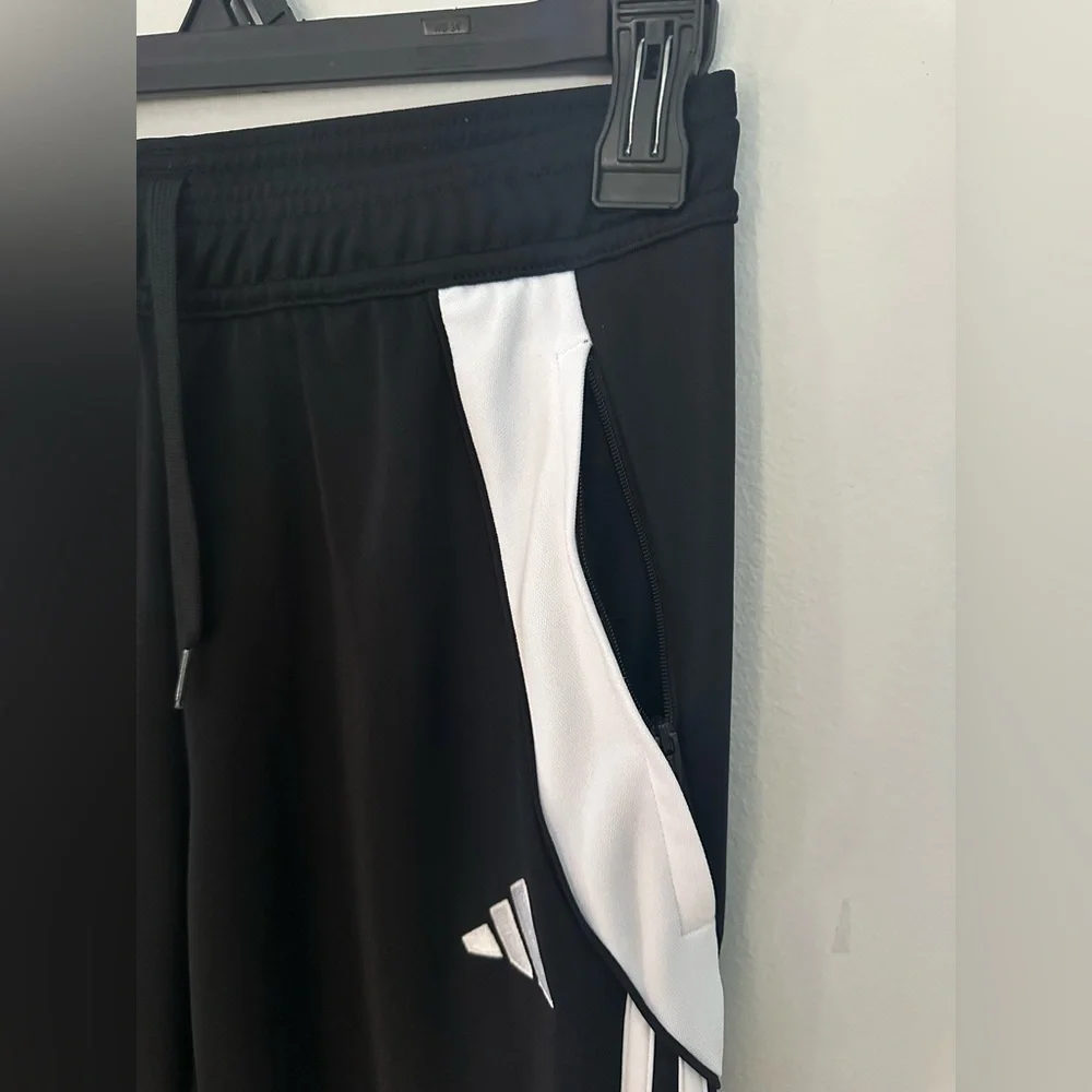 Adidas Men’s Training Pants IP1952 Black & White Size Small - Picture 5 of 13
